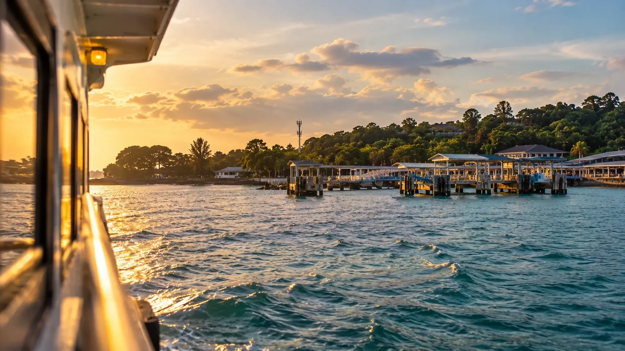 Ferry from Tanah Merah (Singapore) to Nongsapura (Batam), afternoon