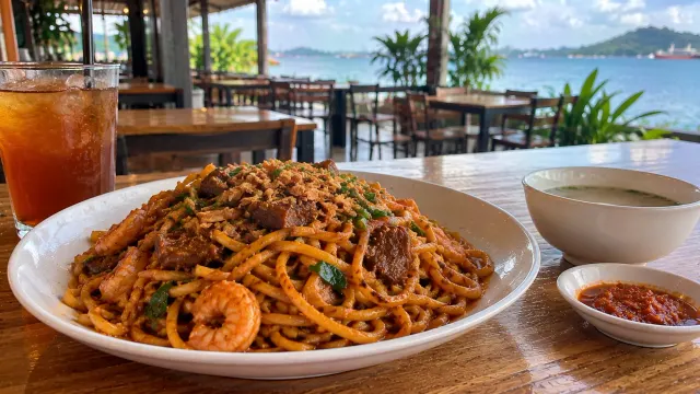 Mie Terempa'k, a local noodles in Batam Centre, Batam