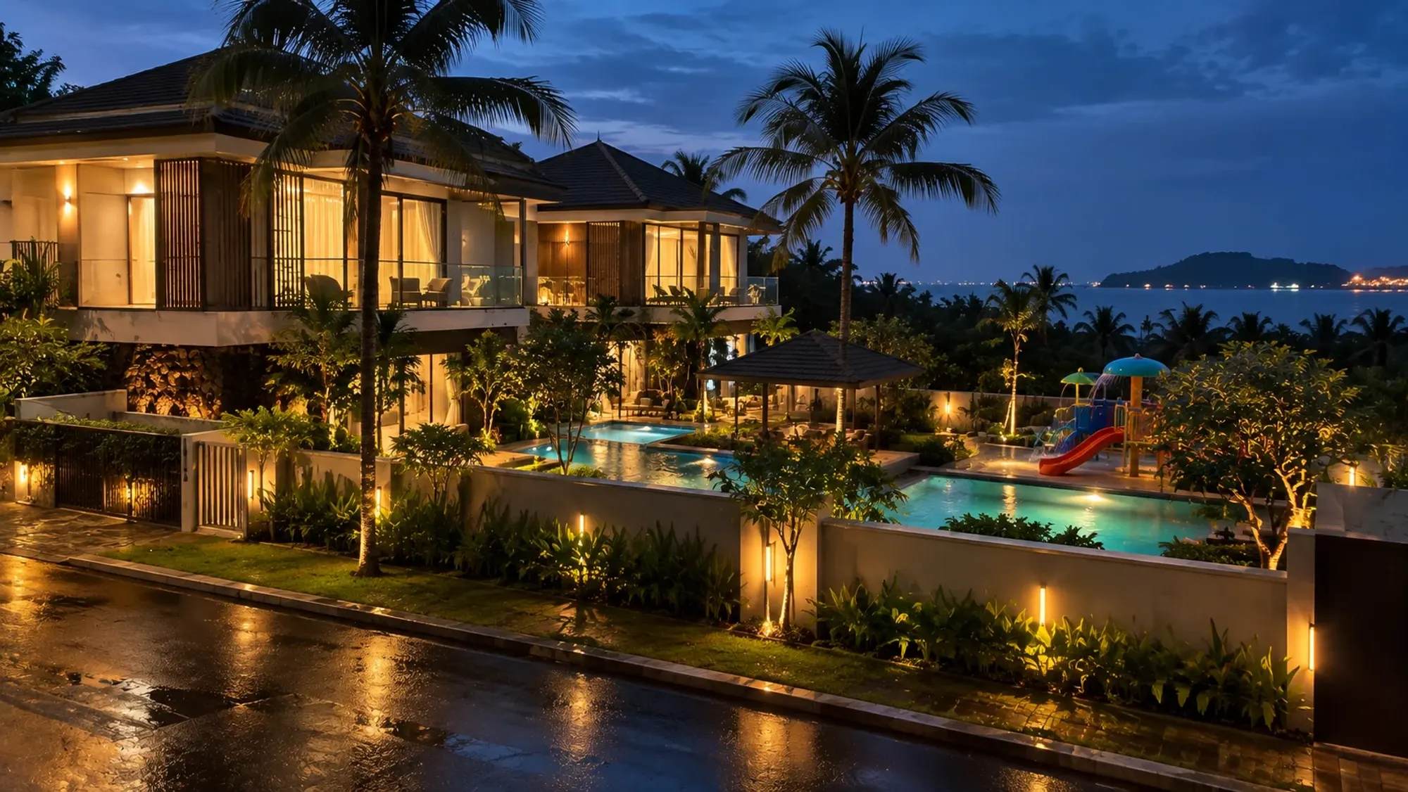 The view from a room balcony of a resort — Nongsa Village, a resort in Nongsa, Batam