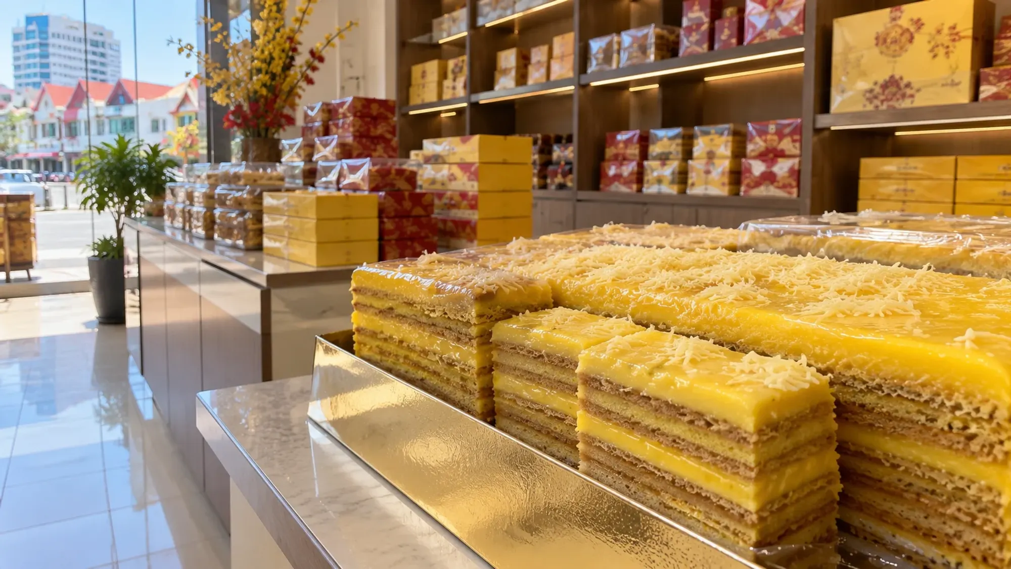 Lapis berendam cake — Rumah Kue Wiweka, a bakery in Nagoya, Batam